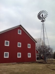 Windmill with Barn      
